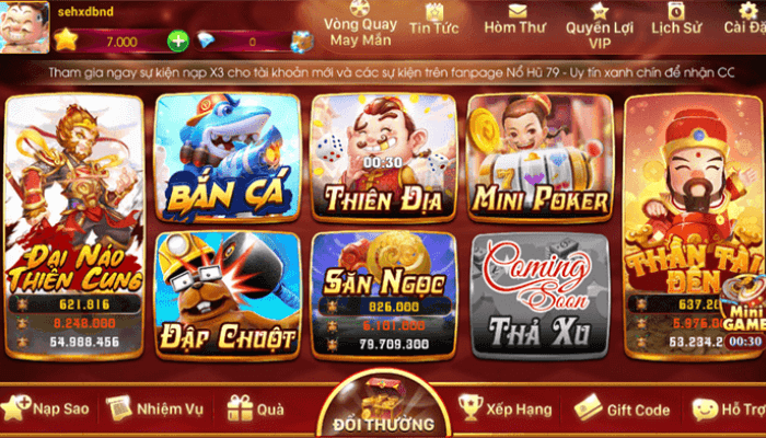 Nổ hũ 79 – Cổng game siêu hot mới nhất năm 2022